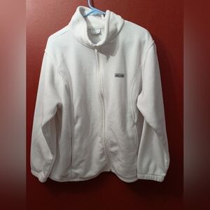 Columbia White Fleece Jacket